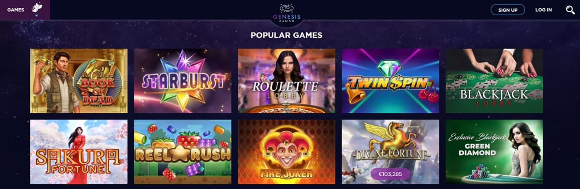 Genesis Casino screenshot