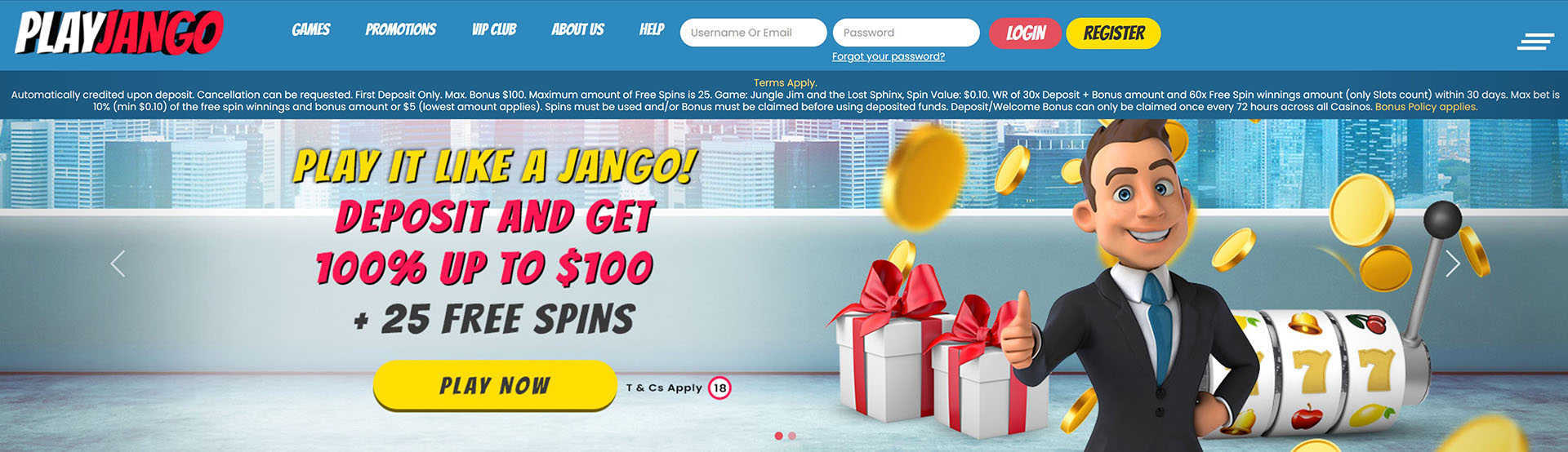 Play Jango Casino screenshot