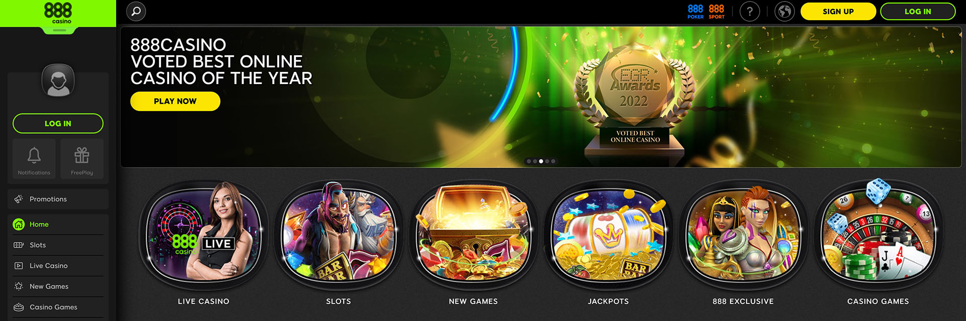 888 Casino screenshot